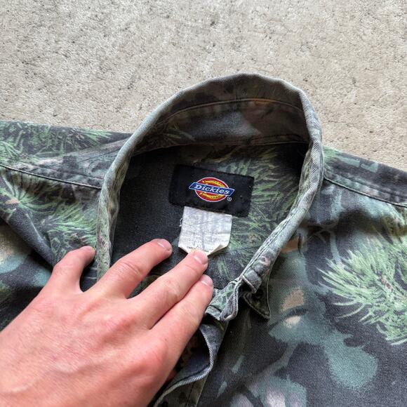 Men's Vintage Dickies Camo West Camouflage Button Up Long Sleeve Shirt Sz XL VTG - Picture 4 of 7